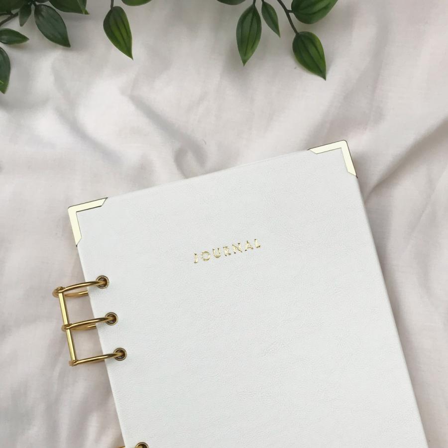 Floris white and gold journal